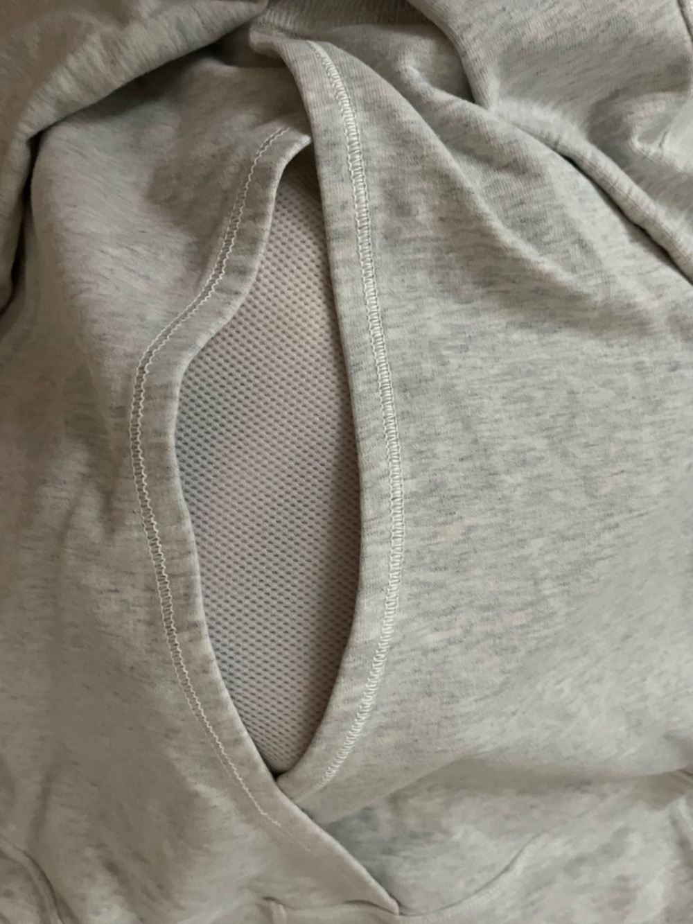 lululemon athletica Greige lightweight hoodie with venting in back 4 - Picture 4 of 5